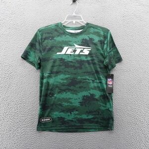 NFL New York Jets Team Apparel Green Camo TShirt Kids‎ Large 14/16 NWT